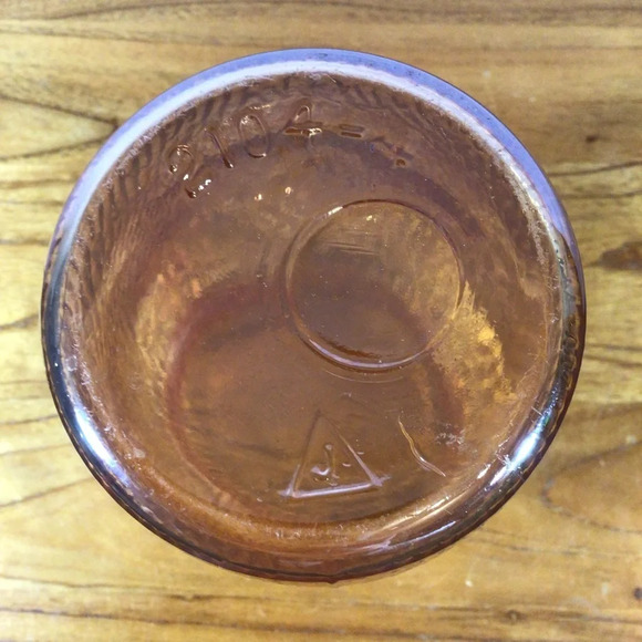 Vintage Iridescent Marigold Jeanette Carnival Glass Vase - Picture 6 of 7